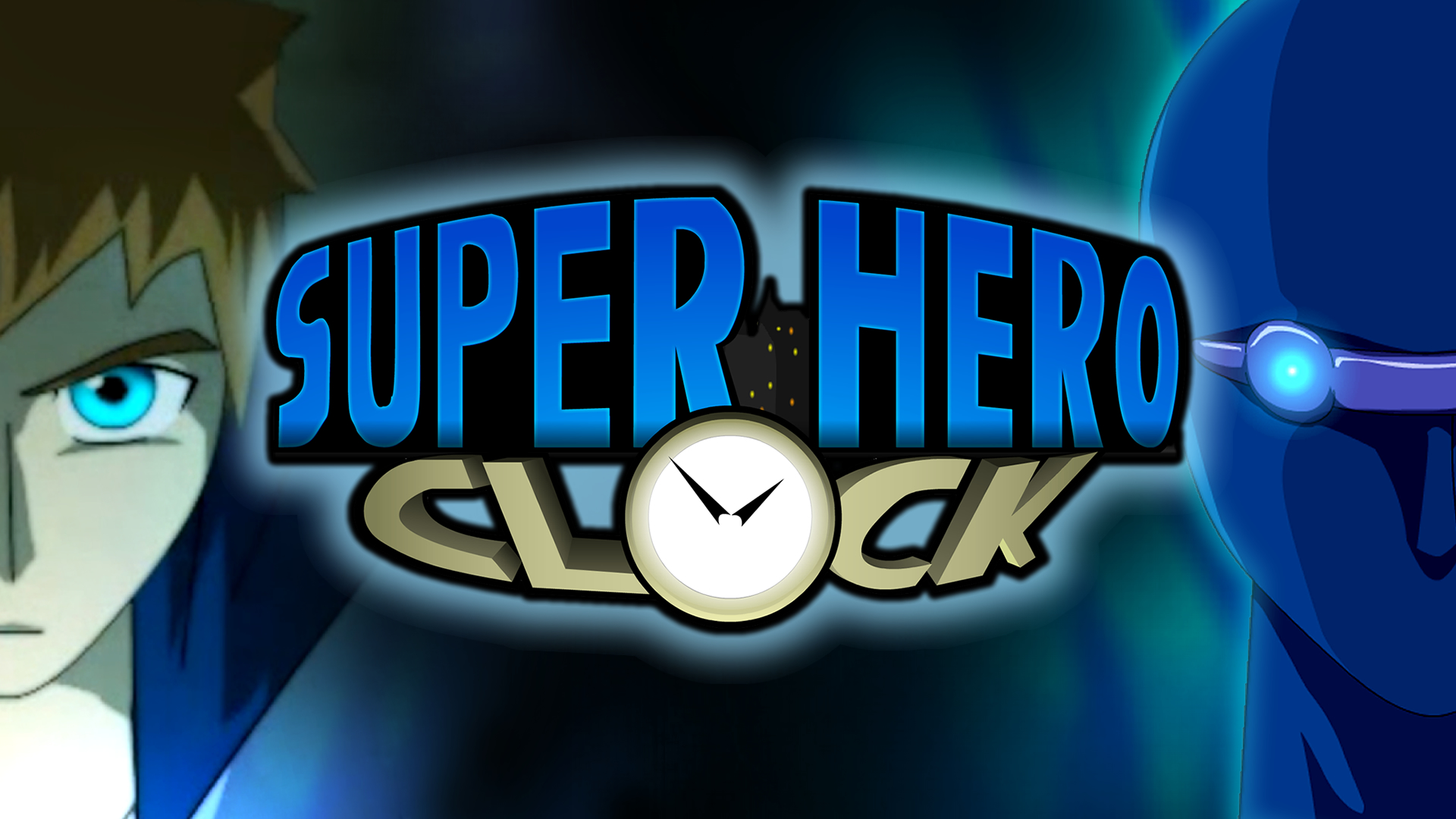 Super Hero Clock Poster