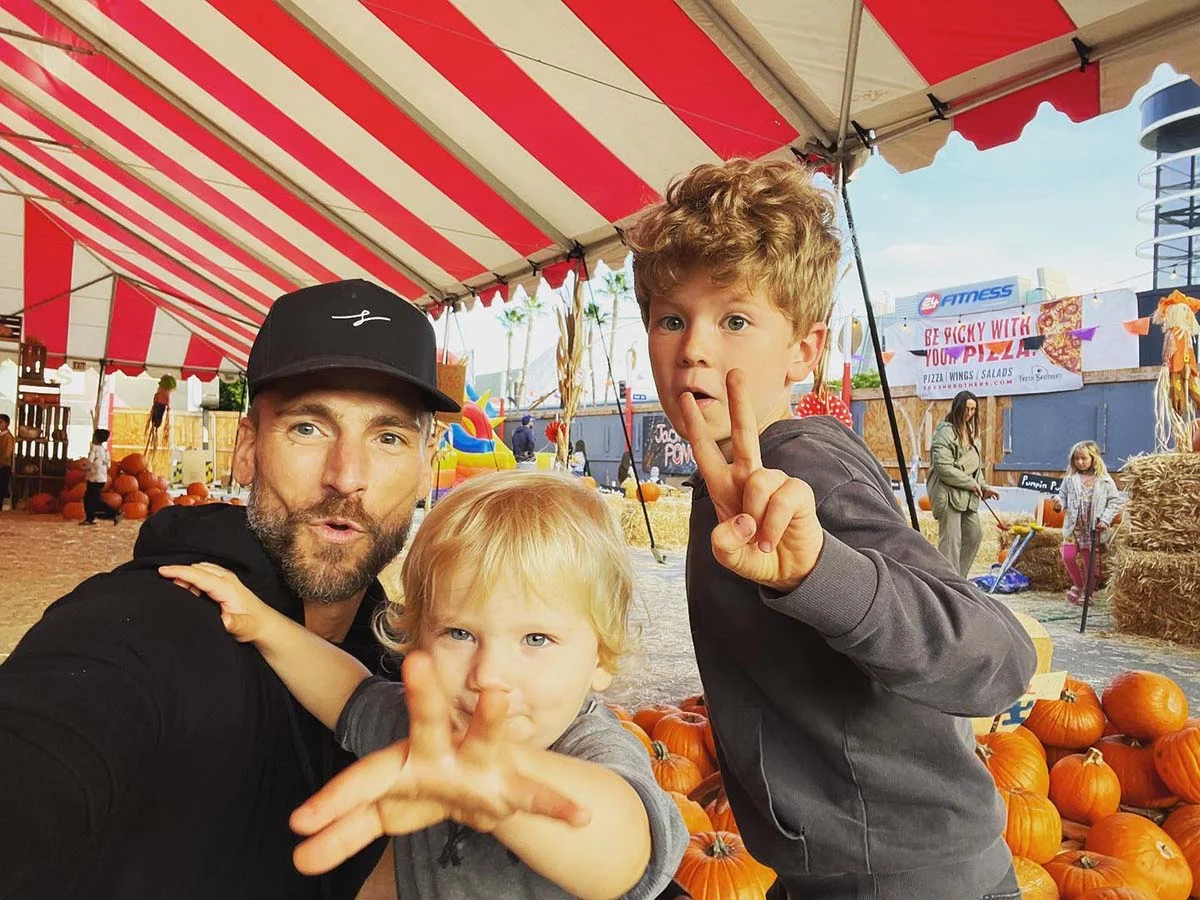 Andrew Walker and his sons